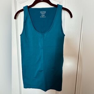 Zenana Outfitters Teal Spandex Tank Sz L/XL